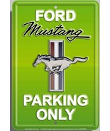Hangtime Ford Mustang Parking Only Sign (Aluminum, Kona Blue) - $10.77 CAD