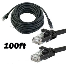 Cat6 100 Ft Rj45 Ethernet Lan Network Cable Patch Cord For Pc Xbox Route... - £22.01 GBP