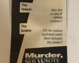 Murder She Wrote Print Ad Advertisement Angela Lansbury Tpa14 - £4.66 GBP