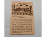 Vintage Praire Homestead South Dakota Brochure With Rodeo Ad - £15.65 GBP