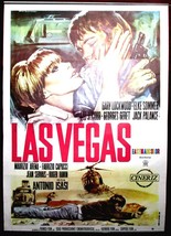 Vintage Movie Poster Las Vegas Elke Sommer Isasi 1968 - £25.43 GBP