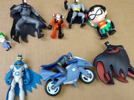 DC Universe Batman Batcycle Hot Wheels Joker Batman Action Figures Lot Of 8 - $14.45