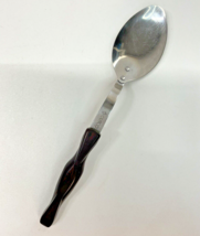 Cutco No 17 KJ Serving Basting Spoon - Dark Brown Handle, Stainless Stee... - $12.89