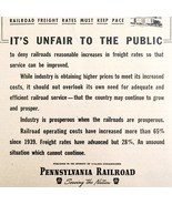 1947 Pennsylvania Railroad Freight Rates Advertisement Trains Stockholde... - $734.82 MXN