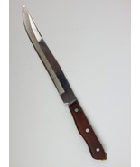 Vintage 13&quot; Precision Hollow Ground Stainless Carving Knife Full Tang Wo... - £11.25 GBP
