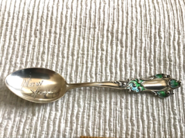 Sterling Enamelled Souvenir Spoon New York Circa 1915 - £22.98 GBP