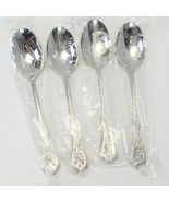 Oneida Dighton Rose Oval Soup Spoons 6 3/4&quot; Lot of 4 Burnished Stainless... - $97.78 CAD