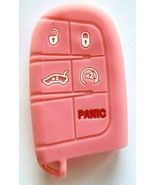 5 button PINK Silicone Remote Smart Key Fob Case Cover Chrysler Jeep Dodge - $8.79