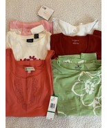 6  Large liz Claiborne, ruby rd, Jones New York ,Lighthouse Apparel tops... - $63.94 CAD