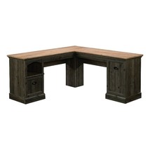 Sauder Sonnet Springs Engineered Wood L-Shaped Desk in Pebble Pine - £596.71 GBP