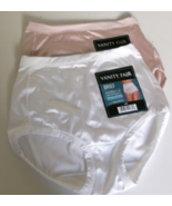 Two Vanity Fair Second skin shaping Hi Cut Brief size 7 White Nude Style... - $20.66 CAD