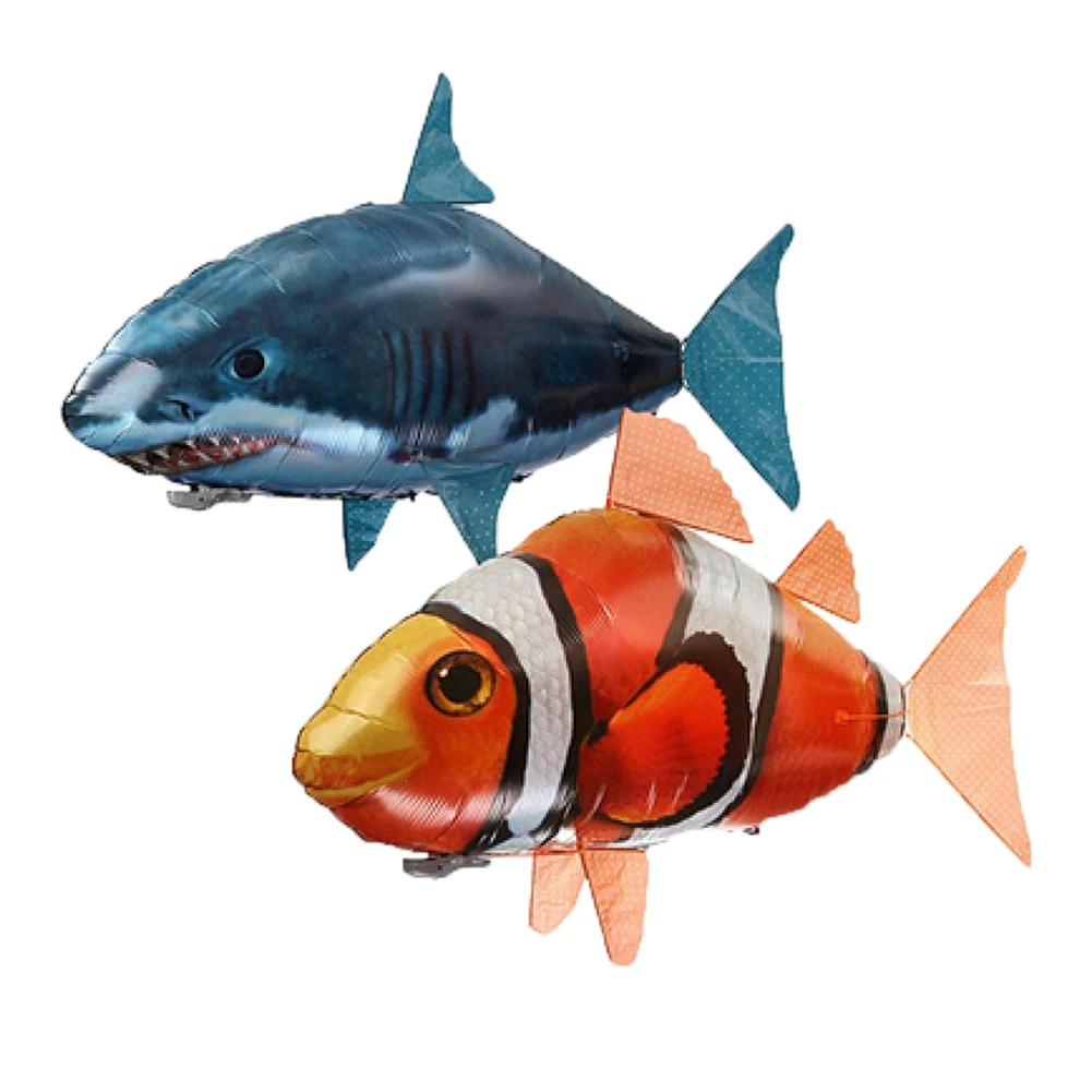 Creative Remote Control Flying Fish Shark Clownfish Electric Air Inflatable - £26.20 GBP