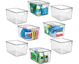 Plastic Storage Bins with Lids – Perfect Kitchen Fridge Organizer, Pantr... - $112.33