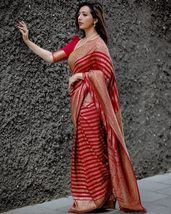 Banarasi Silk Kanchipuram Patry wear ( Saree- 5.5 Meter -Blouse-0.8 Meter ) - £36.08 GBP