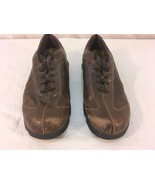 ETONIC BROWN LEATHER LACE UP MEN&#39;S 10.5M GOOD YEAR SOLES NON CLEAT GOLFI... - $238.71 MXN