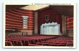 Postcard Missouri The Music Hall Municipal Auditorium Kansas City, MO KCMO 1937 - £3.87 GBP