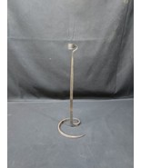 Mid Century Forged Lance Cloutier Style Brutalist Brass Candlestick Hold... - $28.04