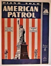 The Red White &amp; Blue Sheet Music American Patrol By F.W. Meacham 1941 - £29.85 GBP