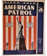 The Red White &amp; Blue Sheet Music AMERICAN PATROL by F.W. Meacham 1941 - £29.35 GBP