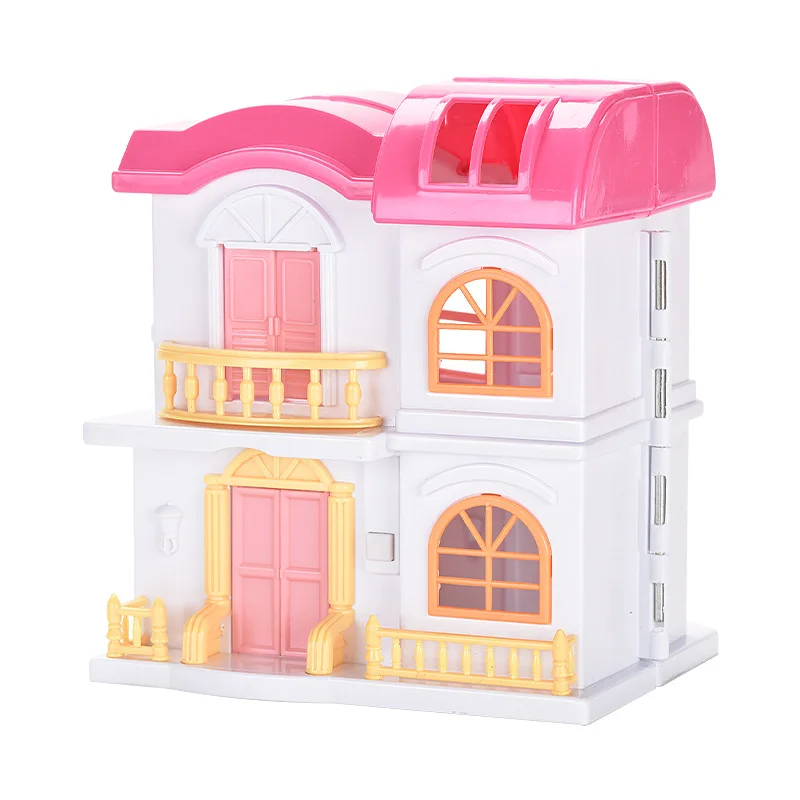 Play Simulation dollhouse girl toy Play Play house set DIY Aembled dollhouse dol - £51.36 GBP