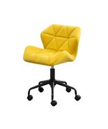 Eldon Diamond Tufted Adjustable Swivel Office Chair, Yellow - $106.91