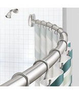 Curved Shower Curtain Rod, Round 42-73 Inches Shower Rods for Bathroom S... - $39.91 CAD