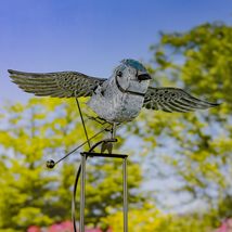 Zaer Ltd. Flying Bird Iron Garden Swing Stake (Red Cardinal) - £58.95 GBP