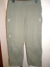 WOMEN&#39;S J.JILL STRETCH HIKING PANTS CROPPED SZ 6 NYLON/SPANDEX MINT - £28.01 GBP