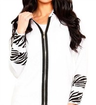 Angel long sleeve zip cardigan in White - size S - £54.15 GBP