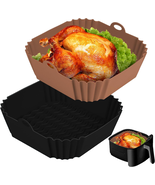 2 PCS Square Silicone Air Fryer Liners - 8 Inch Reusable Air Fryer Pot -... - €12,58 EUR 2 PCS Square Silicone Air Fryer Liners - 8 Inch Reusable Air Fryer Pot -... - €12,58 EUR