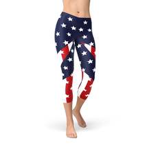 Womens American Flag Capri Leggings - £51.16 GBP+
