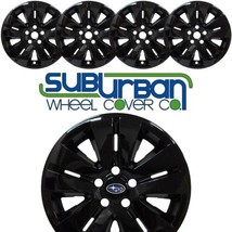 FITS 2015-2019 Subaru Outback # 7688-GB 17&quot; Gloss Black Wheel Skins NEW SET/4 - £117.97 GBP