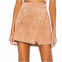 NWT Blank NYC Almond Wrap Leather Suede Skirt in Herb Green Size 27 - £36.52 GBP