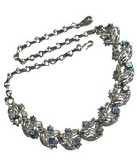 VTG RUNWAY CORO BLUE CRYSTALS AB RHINESTONES COLLAR NECKLACE EXC Conditi... - €48,19 EUR