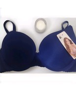 New Z Lingerie Lightly Padded Bra Nylon/Spandex  Size 34D Navy Blue - €8,17 EUR