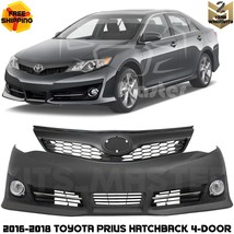 Front Bumper Cover &amp; Grille Assembly Kit For 2012-2014 Toyota Camry SE/S... - £438.63 GBP