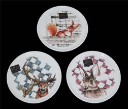 Ceramica 7-1/4&quot; Deer or Bunny or Squirrel Ribbed Plates U-Pick NWT Made ... - $15.99