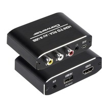 Hdmi To Rca Converter, 1080P Hdmi To Av 3Rca Cvbs Composite Video 3.5Mm Aux Audi - £31.78 GBP