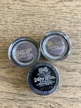NEW MAYBELLINE Color Tattoo Leather 24 hr Eyeshadow 90 Vintage Plum Lot ... - $23.51