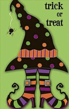 Trick Or Treat Smell My Feet Appliqué Nylon Flag Two Sided Design 28&quot; X ... - £15.93 GBP