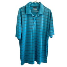 PGA Tour Airflux Men&#39;s Polo Golf Shirt Short Sleeve Collared Teal Size X... - $18.04