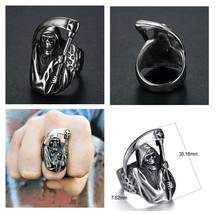 Anarchy Sons of Gunamis Ring Grim Reaper Skull 316L Stainless Complete Series - £14.06 GBP