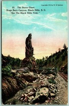 Stone Giant Stage Barn Canyon Black Hills South Dakota SD UNP DB Postcard H11 - £4.95 GBP