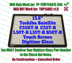 15.6&quot; OEM Touch Screen Glass Digitizer Toshiba C55T-B5109 C55T-B5110 - £52.35 GBP