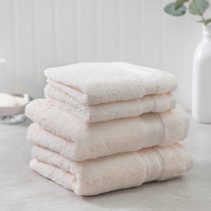 Charisma Soft  Hygro Cotton Four piece Bath Towel Set Color Ivory