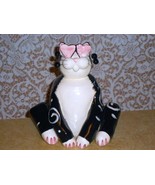 Amy Lacombe WhimsiClay Clay Art Cat Figurine Annaco Creations Large 7.5 ... - £27.91 GBP
