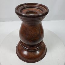 Vase Shape Pedestal Base Patina Finished Metal Made in India - $333.14 MXN