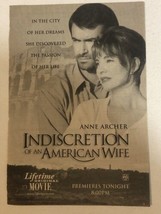 Indiscretion Of An American Wife TV guide Print Ad Anne Archer Tpa1 - $5.93