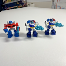 3 Playskool Heroes Transformers Rescue Bots OPTIMUS PRIME &amp; Chase The Police - £17.43 GBP