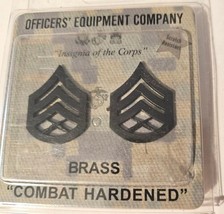 Officers Equipment Company staff sergeant Brass Combat Hardened Pins - £7.49 GBP